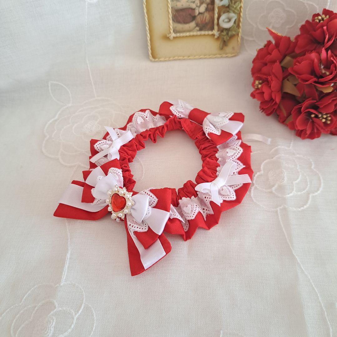 短毛シュシュ、バレンタインBOX(赤)わんちゃん猫ちゃん用