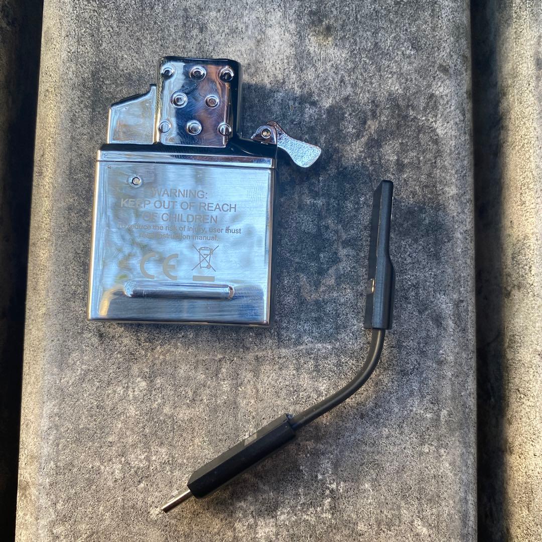 【ZIPPO】ZIPPOライター 777 貝仕様 両面加工 交換電気ユニット