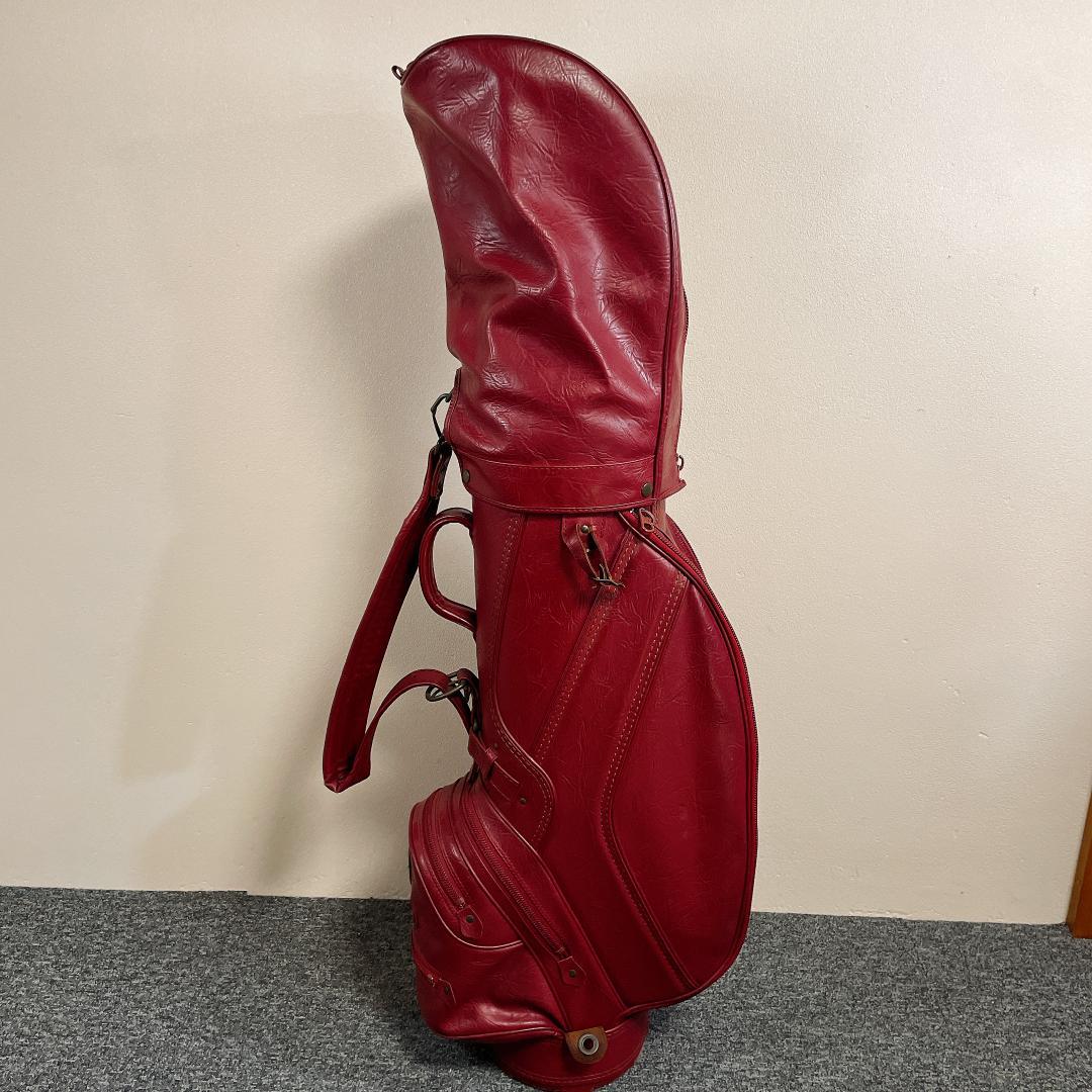 おまけ多数　希少 ダンロップ WINDSOR キャディバッグ レザー　クラシック