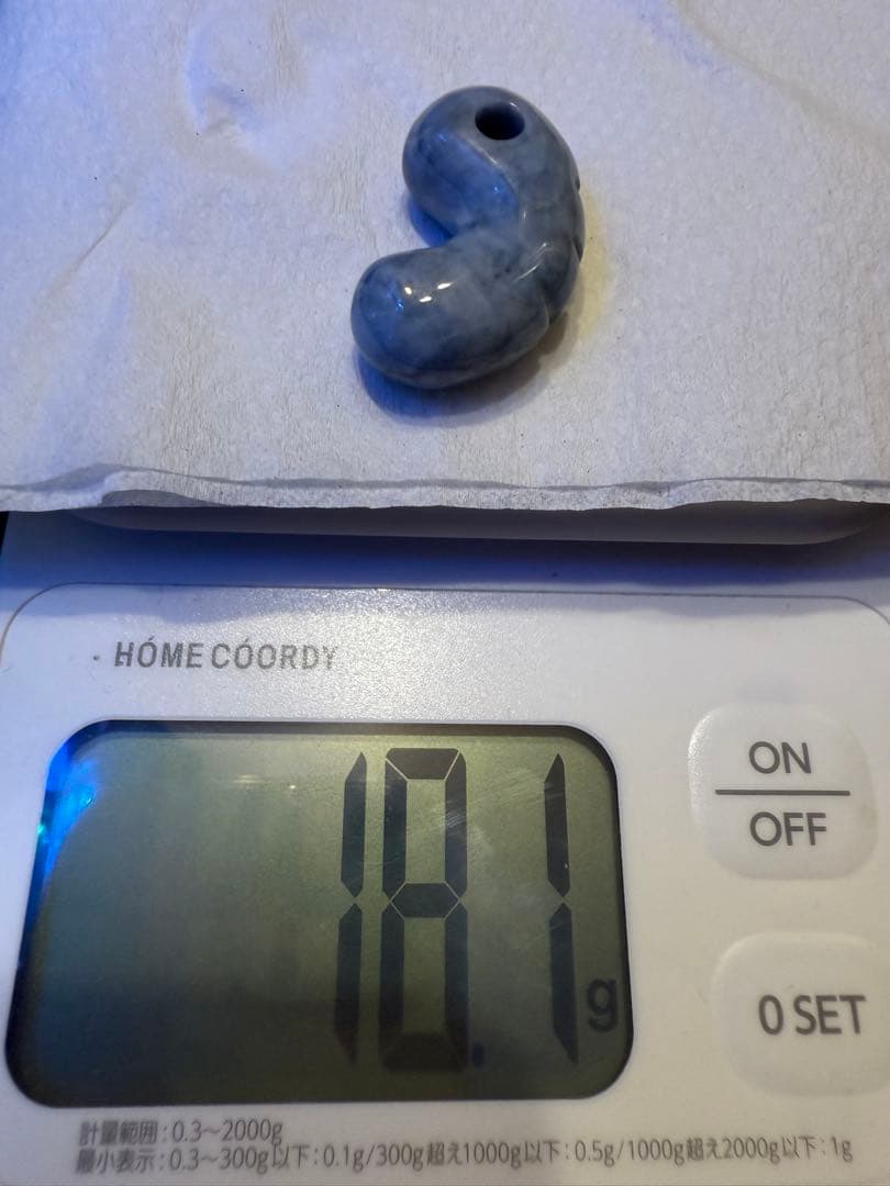 糸魚川翡翠‼️青翡翠‼️勾玉‼️希少‼️高品質‼️正規品‼️元枠 作‼️大18.1g‼️破格出品