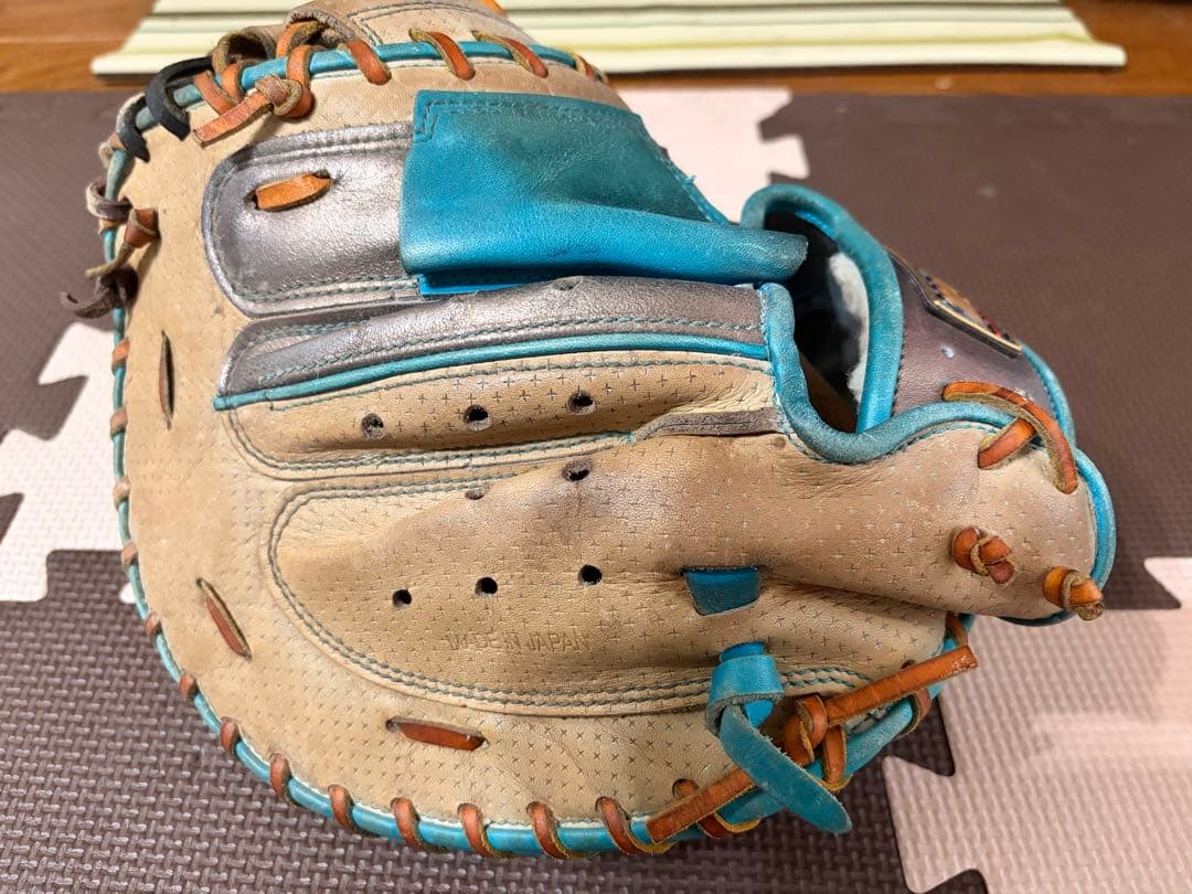 ZETT 軟式野球グローブ 青/グレー