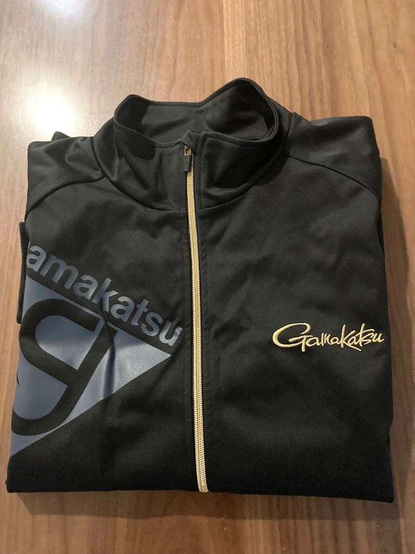 がまかつ　GM-3535 ブリーズテックススーツ Lサイズ　ブラック×ネイビー