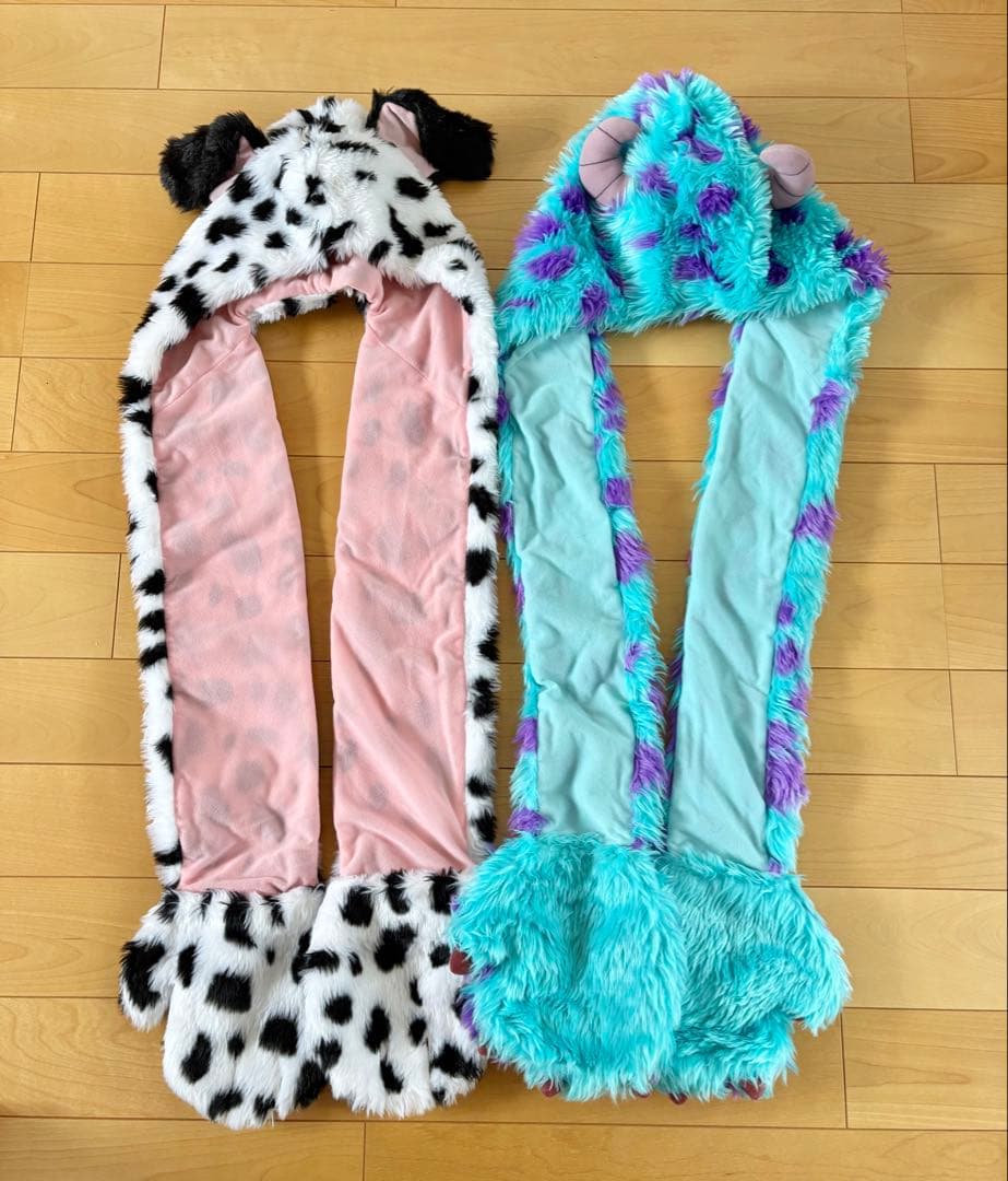 ディズニー　101匹わんちゃん　サリー　マフラーキャップ　ファンキャップ