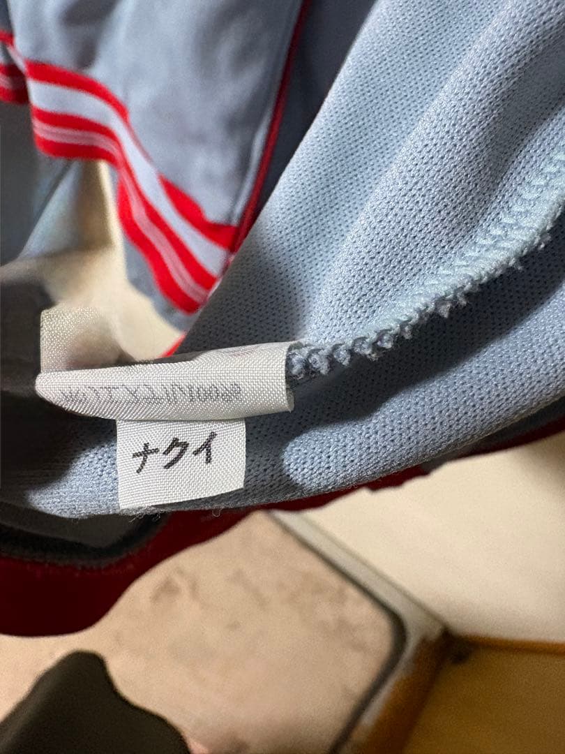 POWERS 80年代ジャージ上下セット 水色/赤 sサイズ