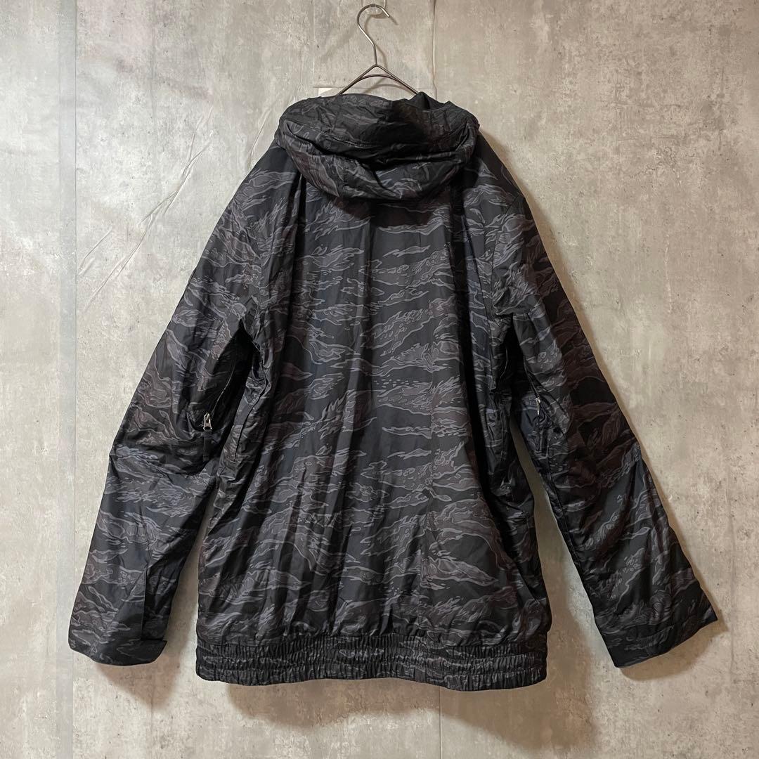 Burtonバートンスキーウェアスノーボードジャケットパーカー黒ブラック迷彩希少