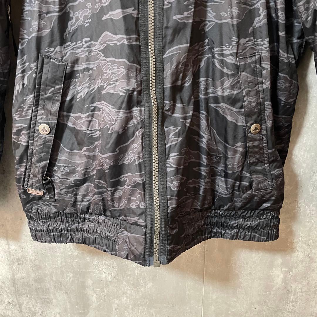 Burtonバートンスキーウェアスノーボードジャケットパーカー黒ブラック迷彩希少