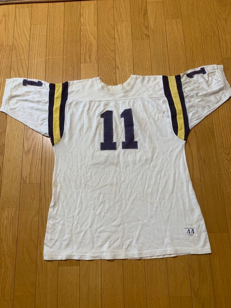 50s60s70sチャンピオン フットボールTシャツ　ヴィンテージ　ビンテージ