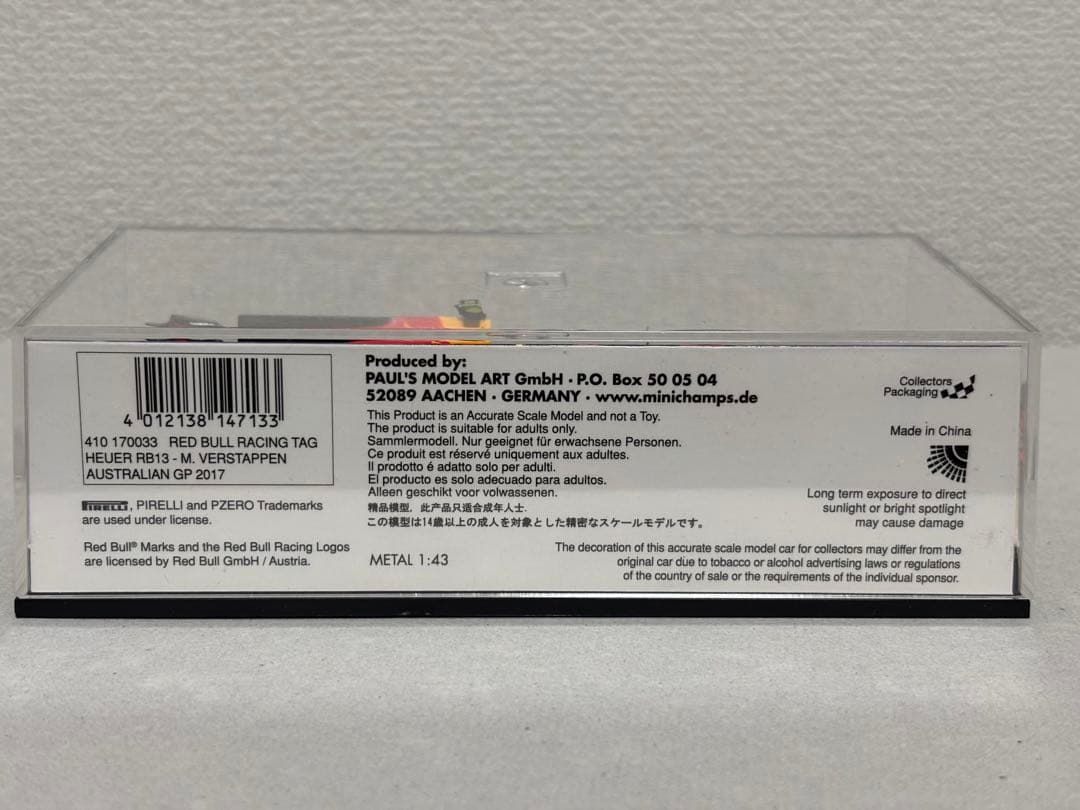 MINICHAMPS レッド・ブル RB13 M. Verstappen
