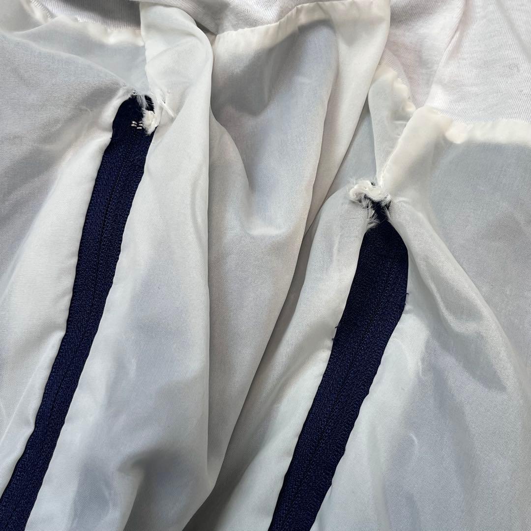 00s adidas バギートラックパンツ 刺繍ロゴ ネイビー XL