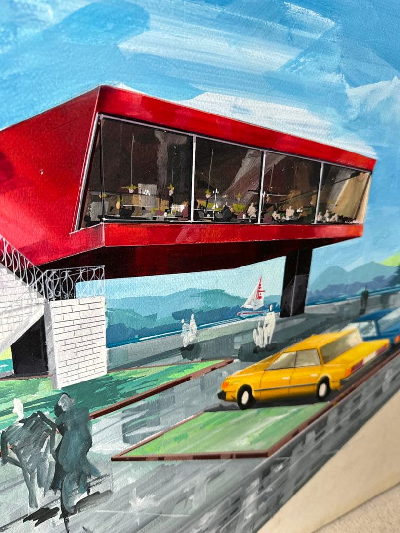 Conceptual Architecture 近代建築の水彩画