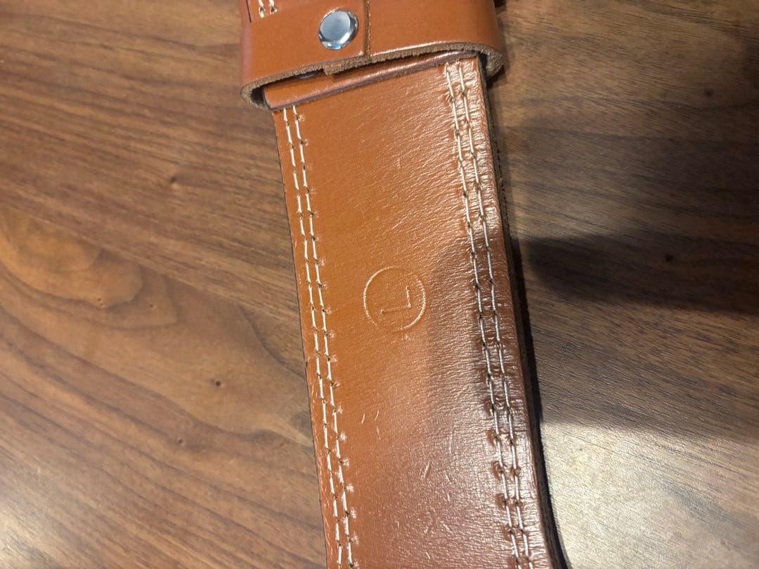 GOLD'S GYM レザー トレーニングパワーベルト Lサイズ