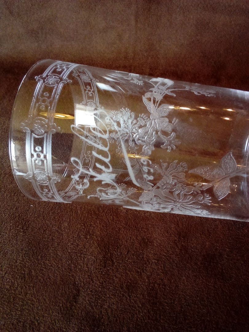 フランス オ—ルド タンブラーグラス ２客 (ペア )