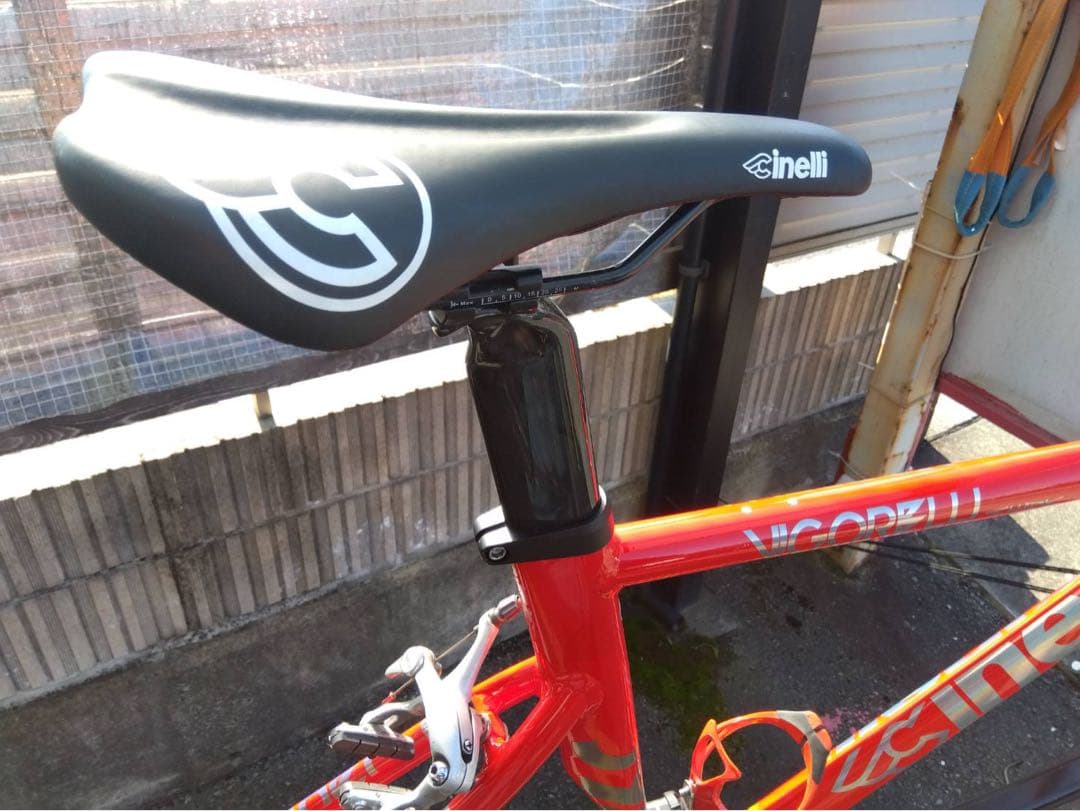 STEEL ピスト・シングルスピードフレーム レッド