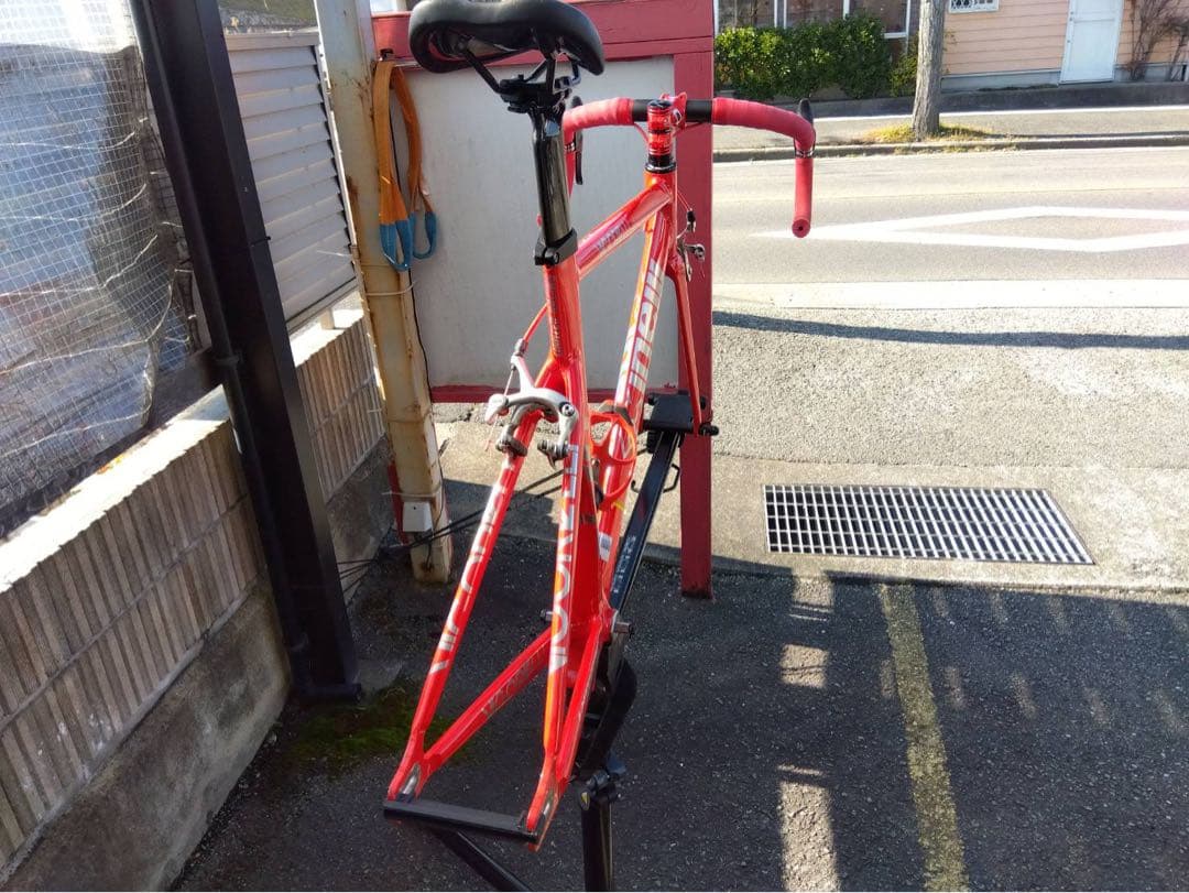 STEEL ピスト・シングルスピードフレーム レッド