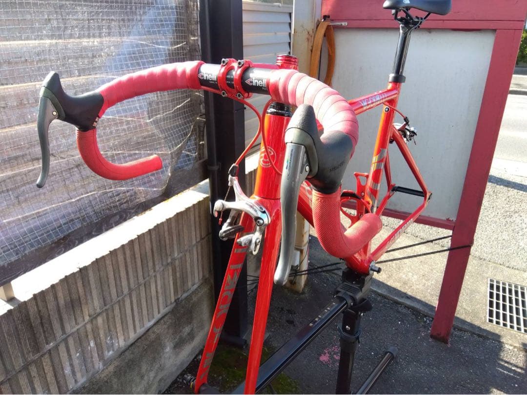 STEEL ピスト・シングルスピードフレーム レッド