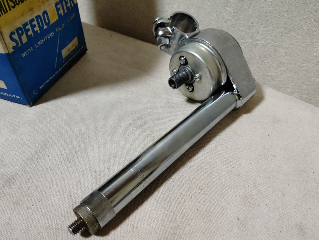 稀少新品 ツノダ ハンドル埋め込み式メーター セット フラッシャー自転車