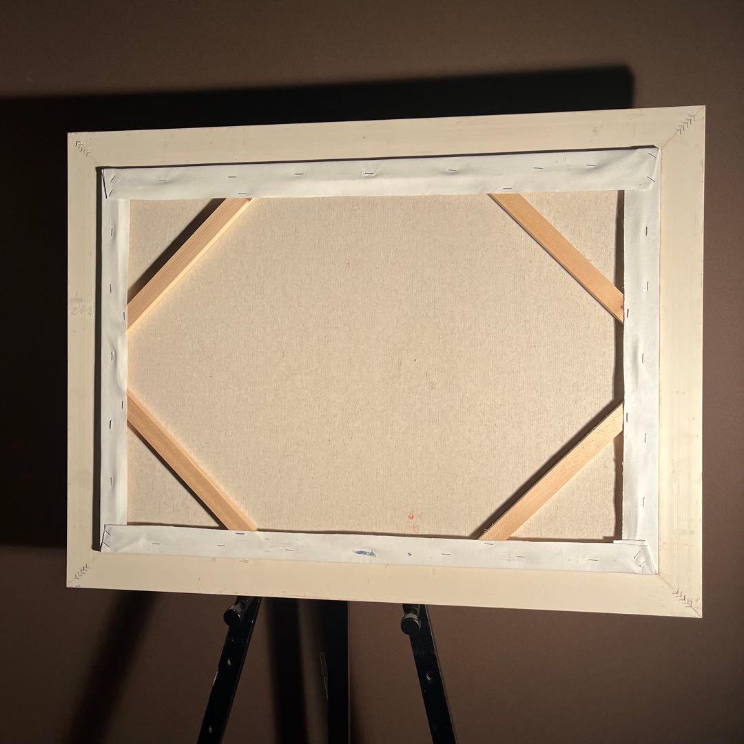 ★秀作★手書き油絵 クリムト 生命の木 （大）額付き 絵画 インテリア 油彩画