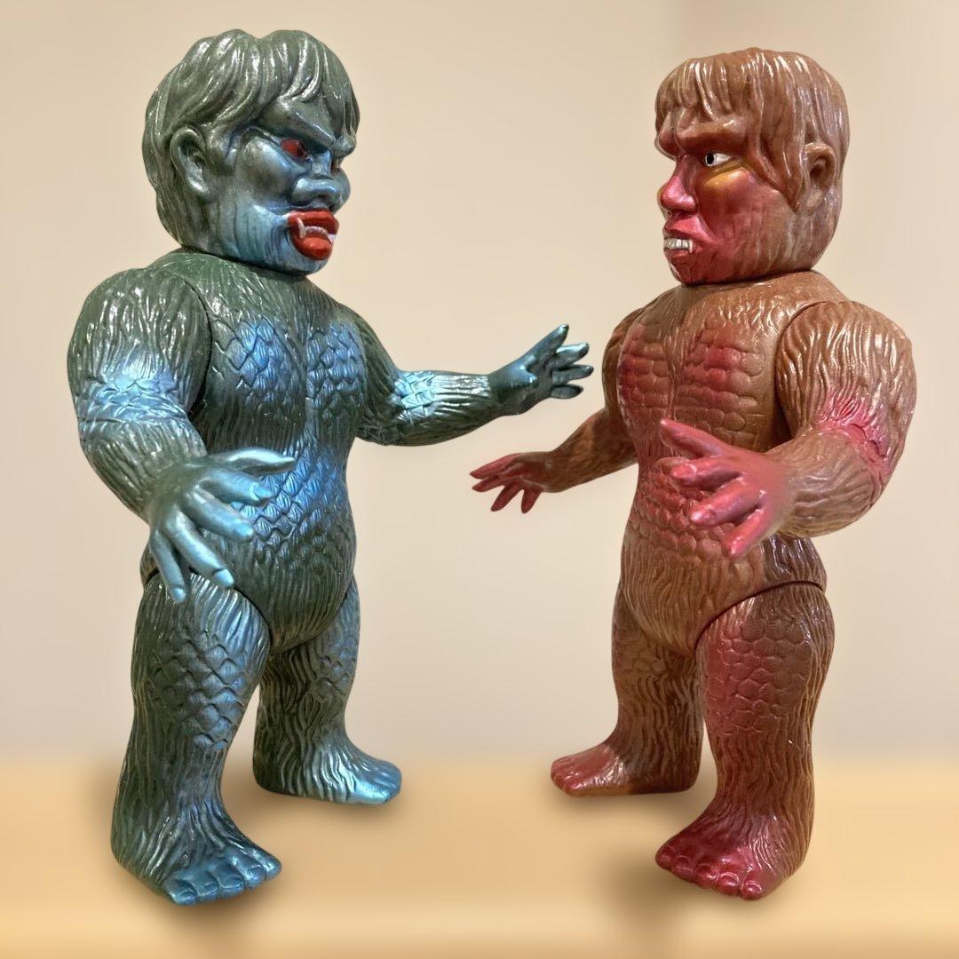 マルサン製　サンダ・ガイラ　怪獣フィギュアセット