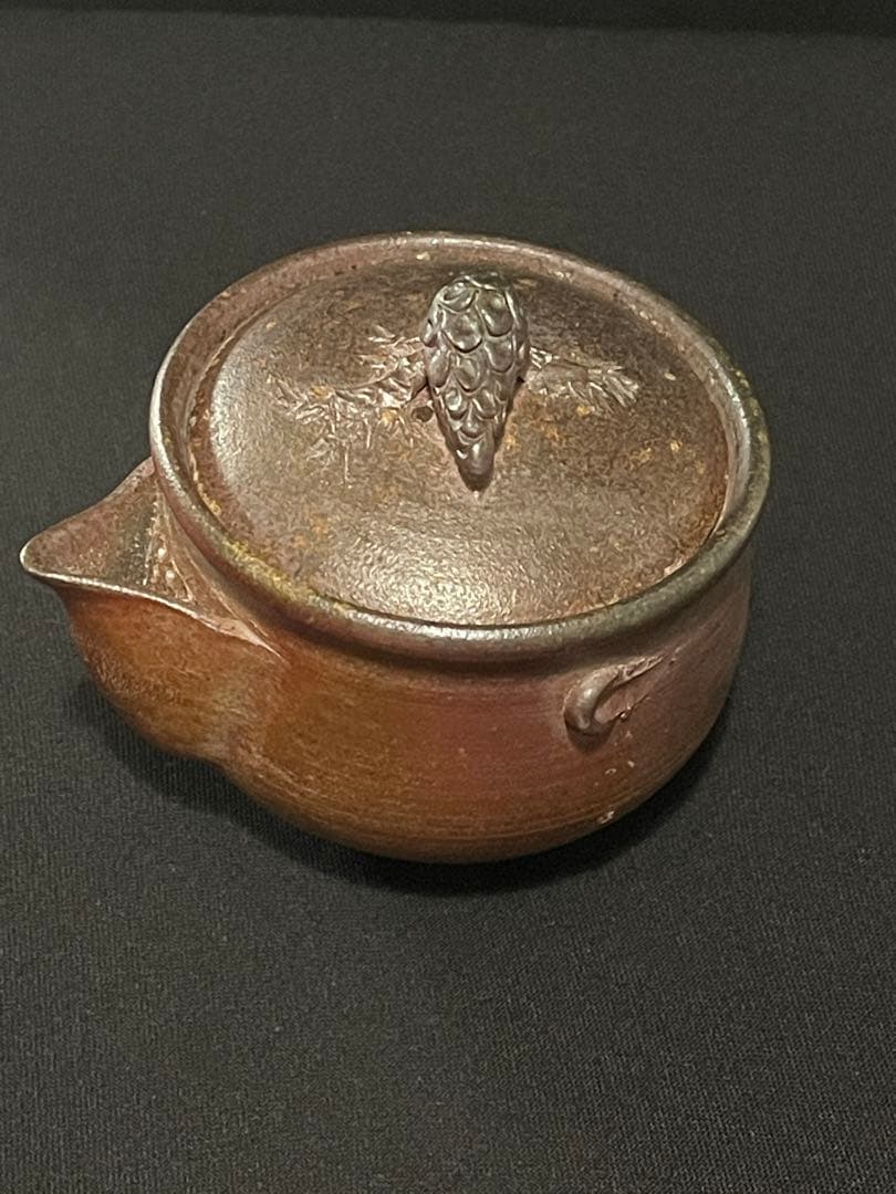 希少 古美術 備前焼　作家 竹村永楽 宝瓶　急須　茶器　茶道具