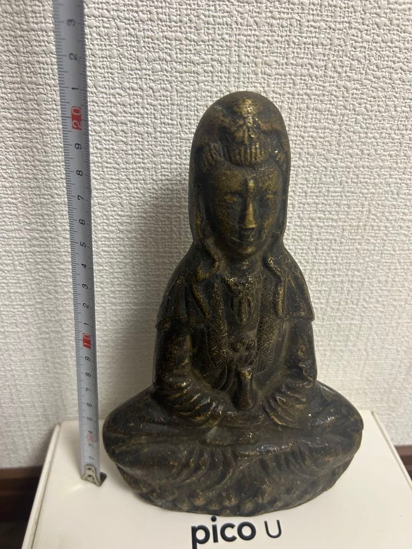 古佛像，時代物，在銘，古銅製