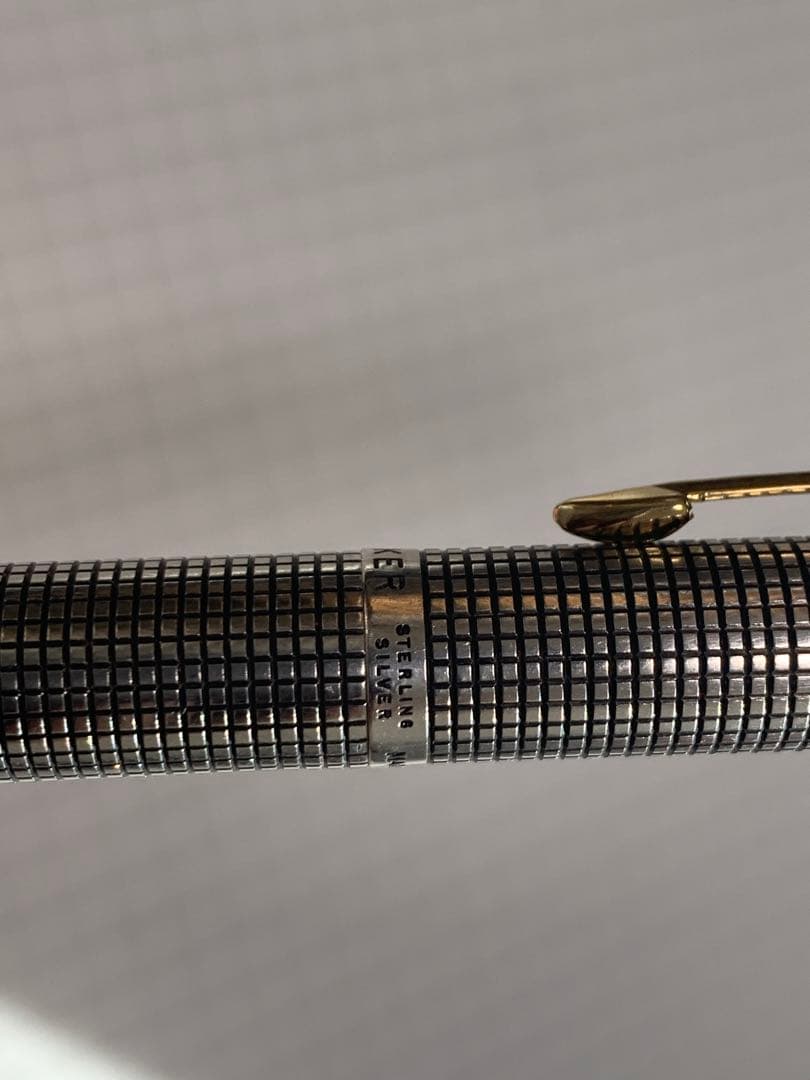 PARKER 75 初期万年筆とボールペンのセット　スターリングシルバー