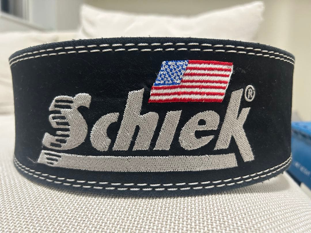 【美品】Schiek シークトレーニング・ベルト 黒　Ｌサイズ　レバーアクション