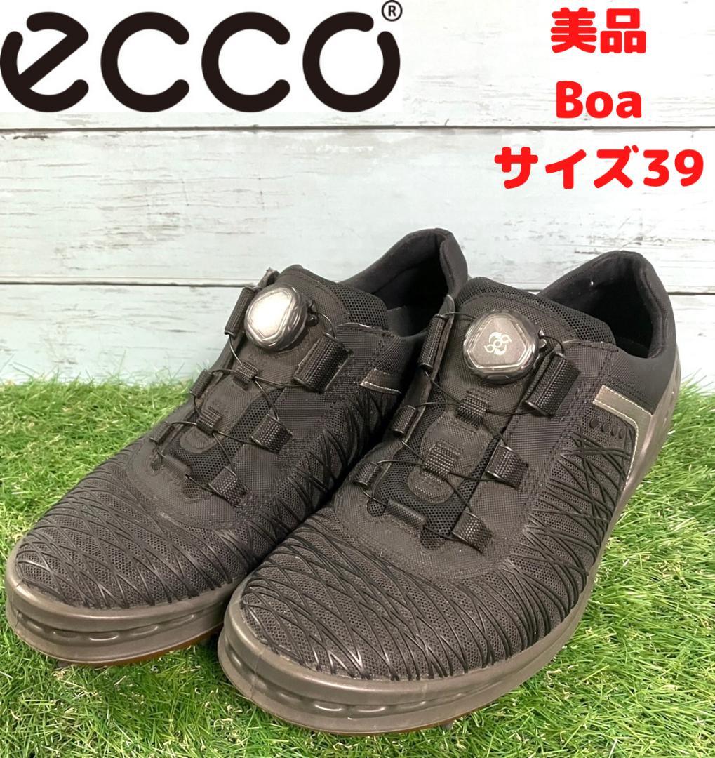 美品 ECCO エコー Boa ゴルフシューズ 24.5-25cm サイズ39