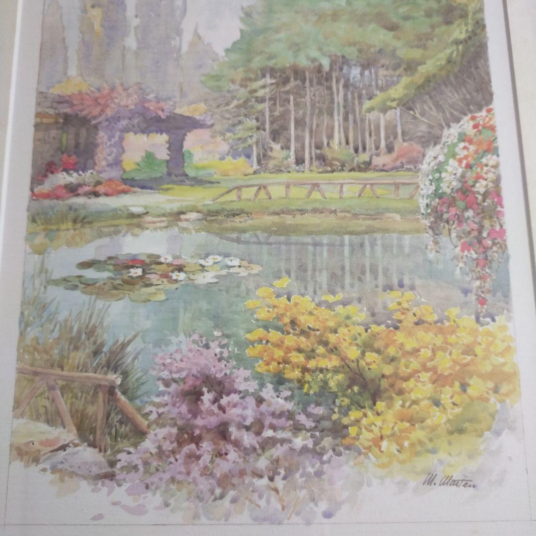 M. Marten, Lights in the Pond　公園　風景画