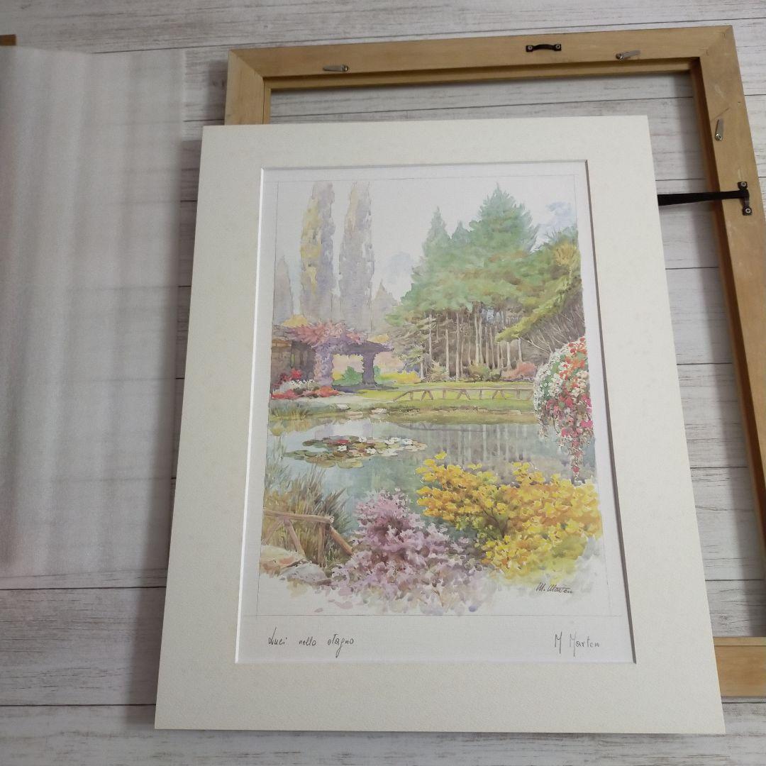 M. Marten, Lights in the Pond　公園　風景画