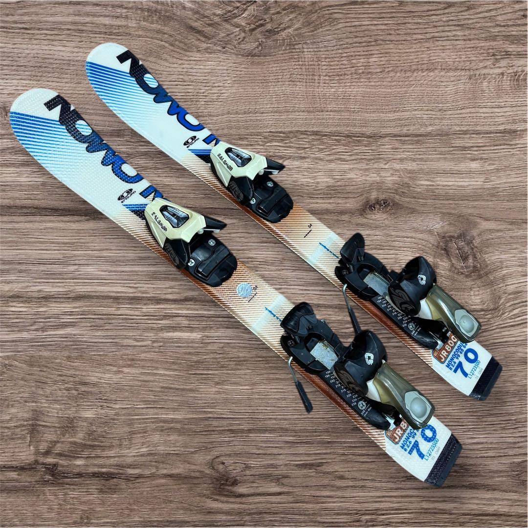 キッズスキー3点セット スキー板 スキーブーツ ストック SALOMON