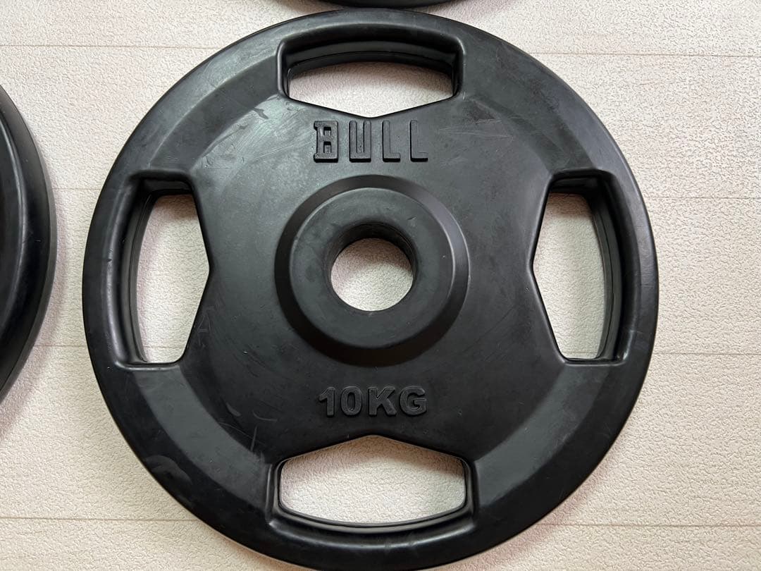 BULL 10KG ラバープレート　4枚セット