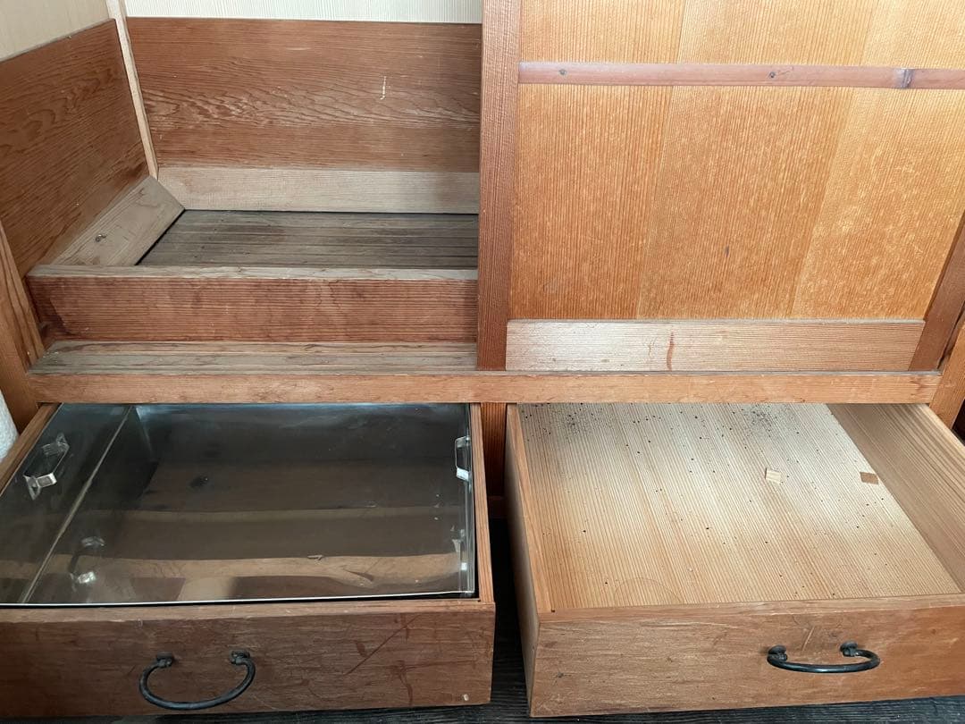 水屋　お茶道具　アンティーク家具