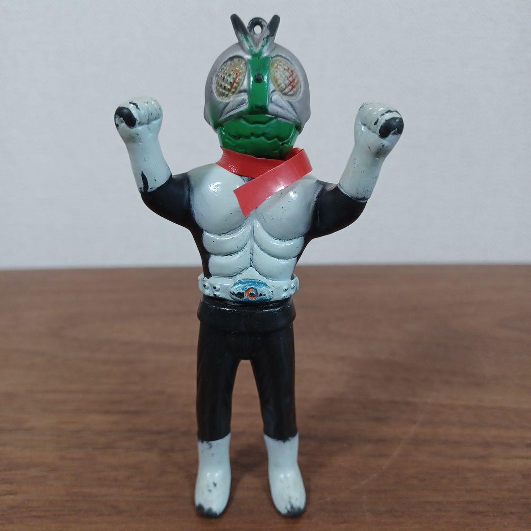 当時もの　ポピー製　仮面ライダー５種　希少ソフビペンダントトップ （チェーン無）