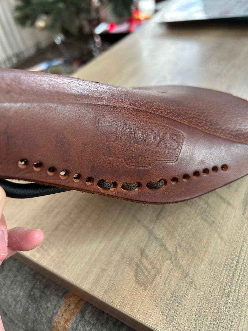 off　Brooks レザーサドル ブラウン　袋付き