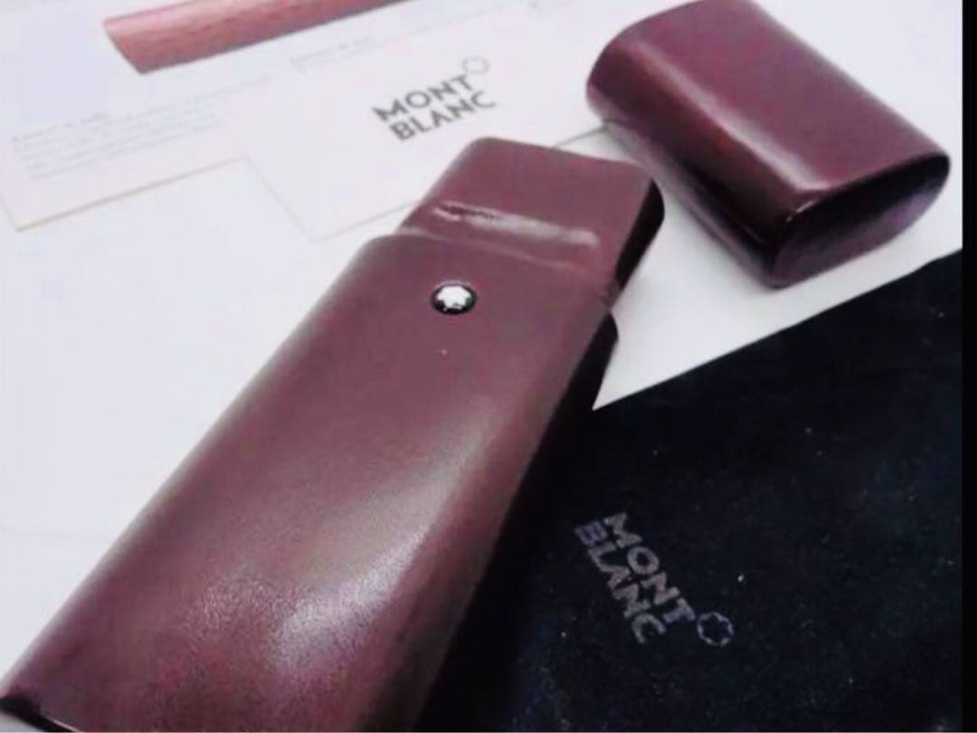 ⭐️モンブラン社⭐️巨匠フローレンスの手作り本革製ペンポーチ⭐️最後のロマノメイ作⭐️