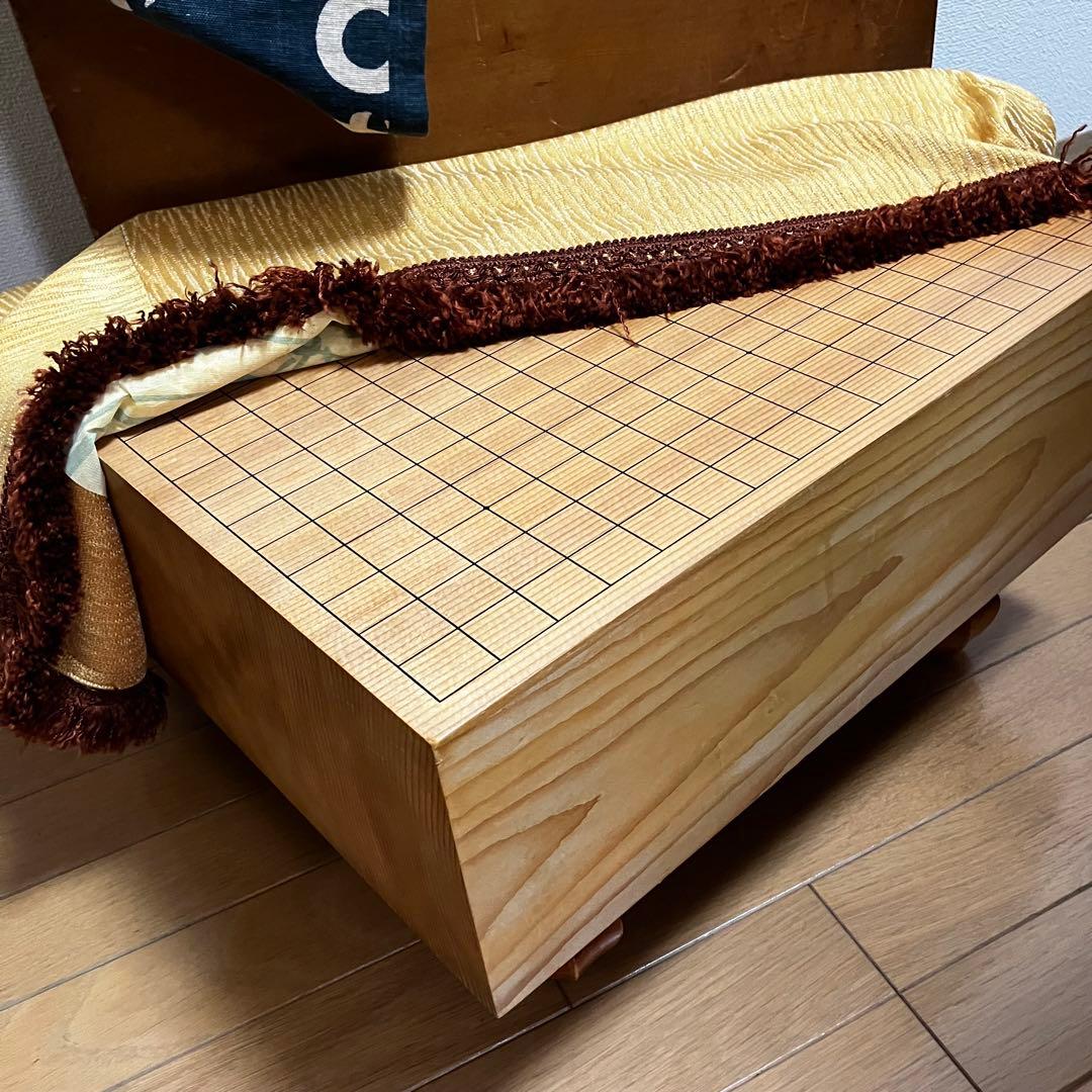 囲碁盤・布カバー・碁盤覆(木製)・碁盤覆布カバー、4点セット