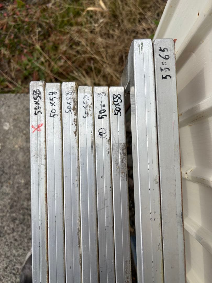 シルクスクリーンフレーム アルミ製 50x58 55x65 計８本セット