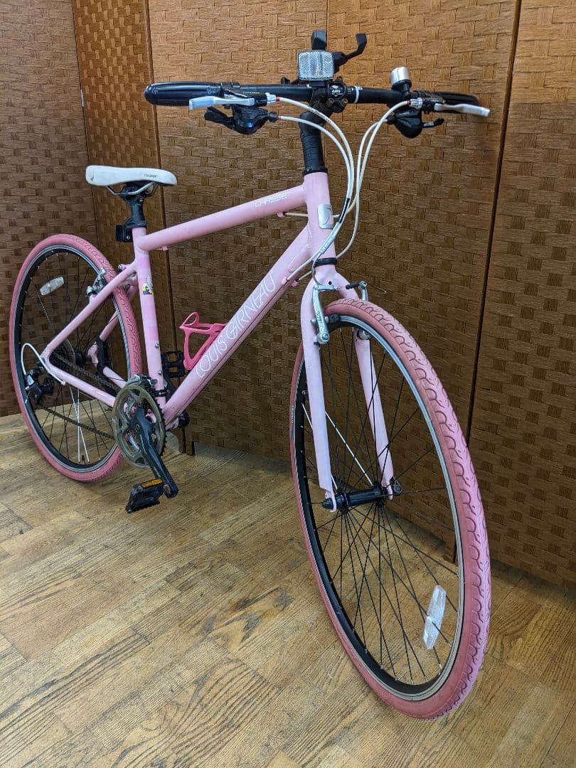 配送方法変更済み　U065 クロスバイク　28インチ　3×8段変速　ピンク