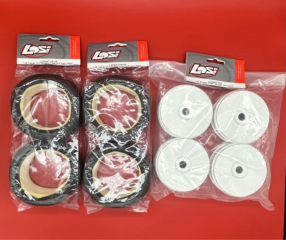 1/8 バギー用 タイヤ&ホイール＆インナー 1台分セット