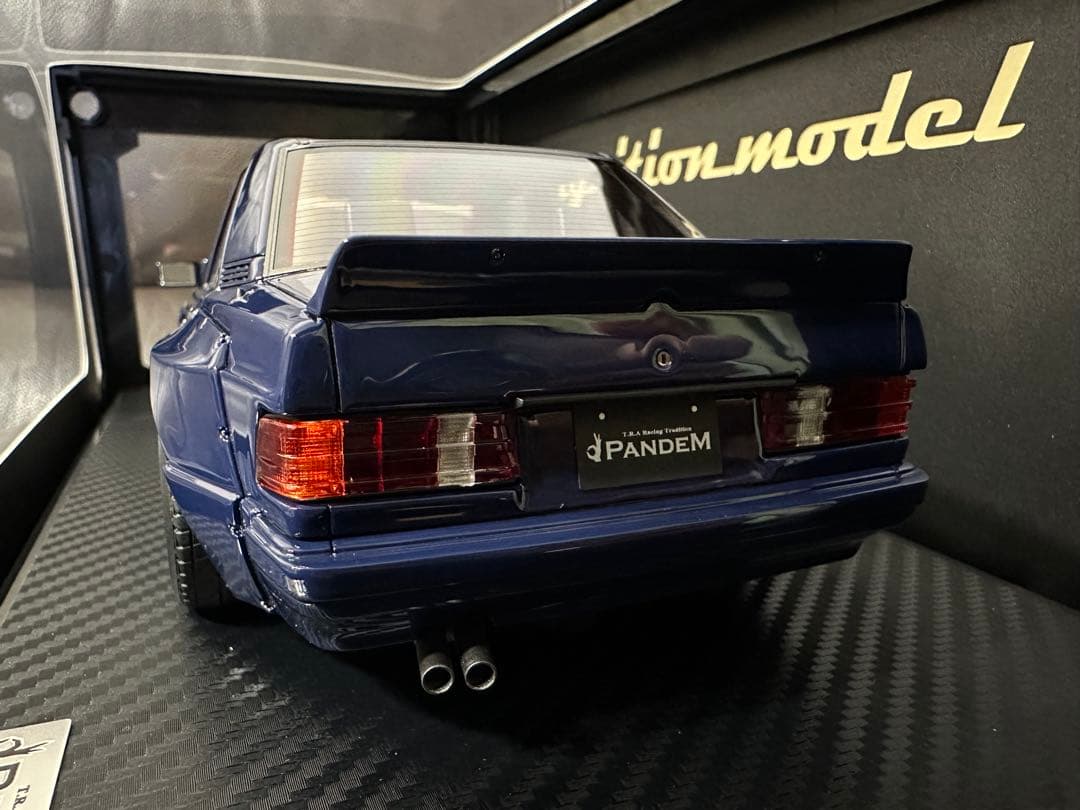 1/18 イグニッションモデル PANDEM メルセデス ベンツ 190E 紺