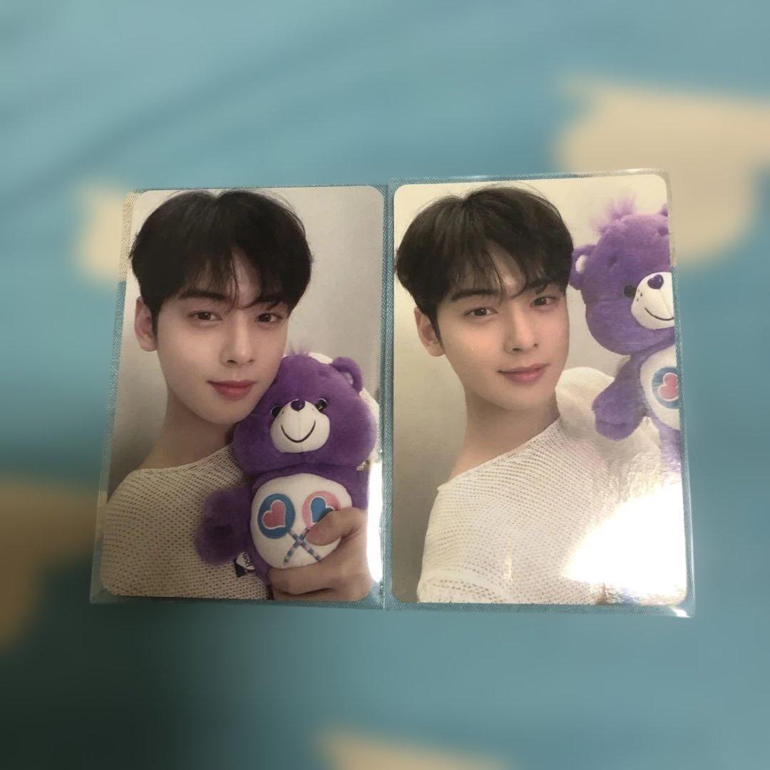 紫色のケアベアぬいぐるみ