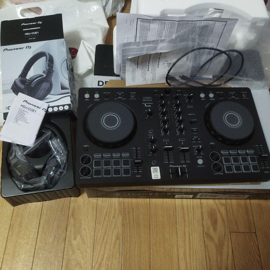 DJ機材 Pioneer ddj-flx4 & DJ HDJ CUE1