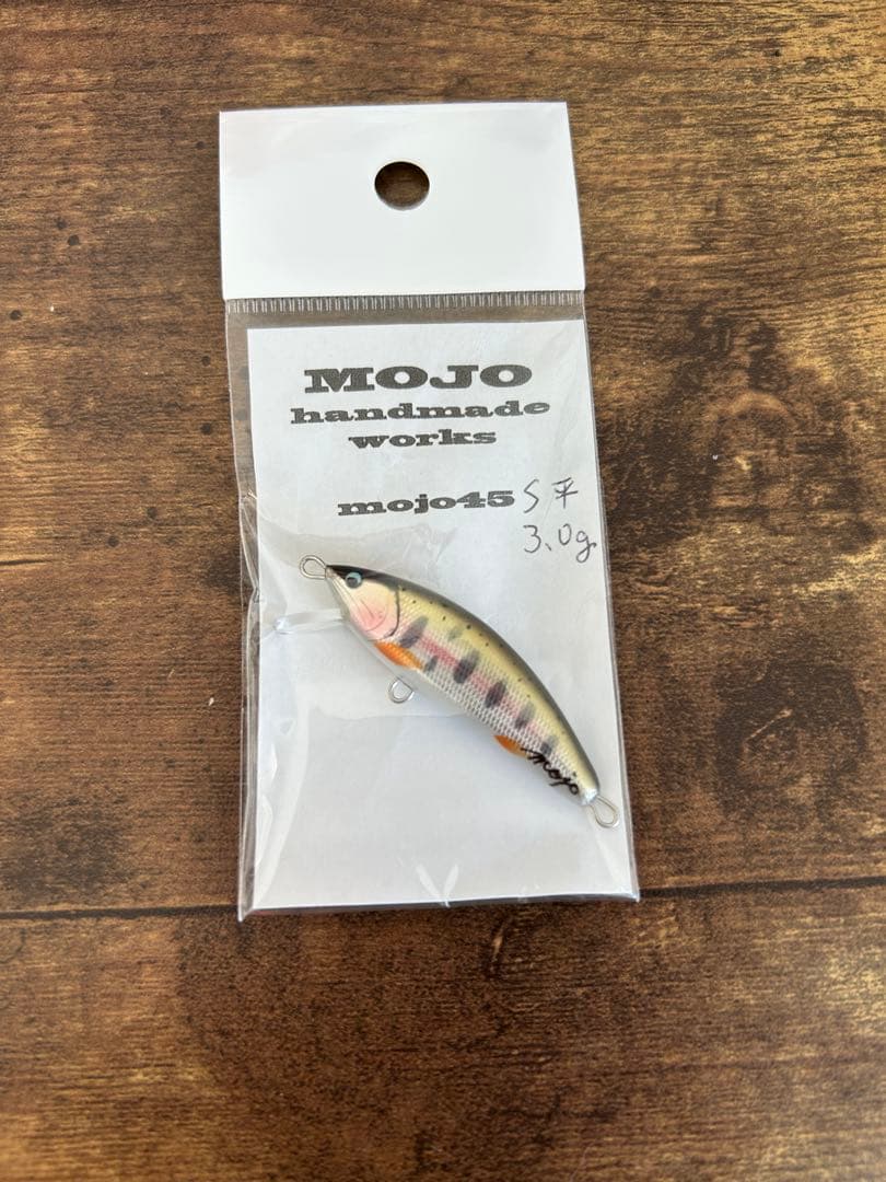 新品 mojo ミノー 45S 平 3.0g ハンドメイドルアー 渓流ルアー