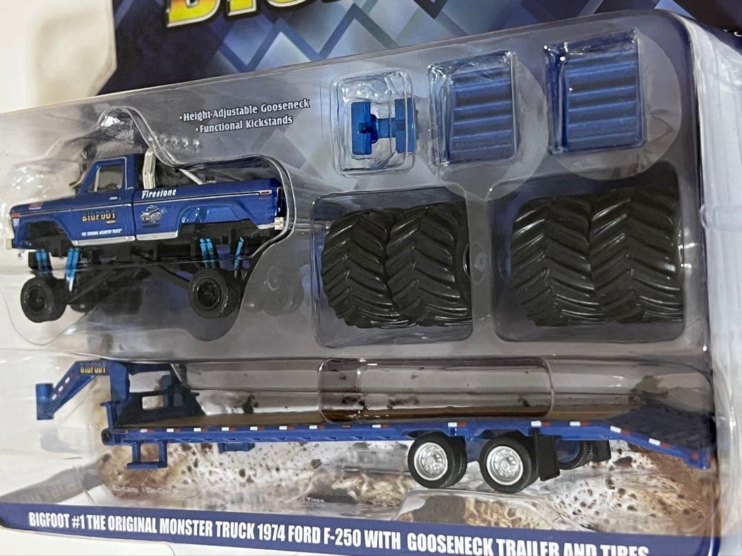 グリーンライトミニカー　ビッグフット モンスタートラック トレーラー