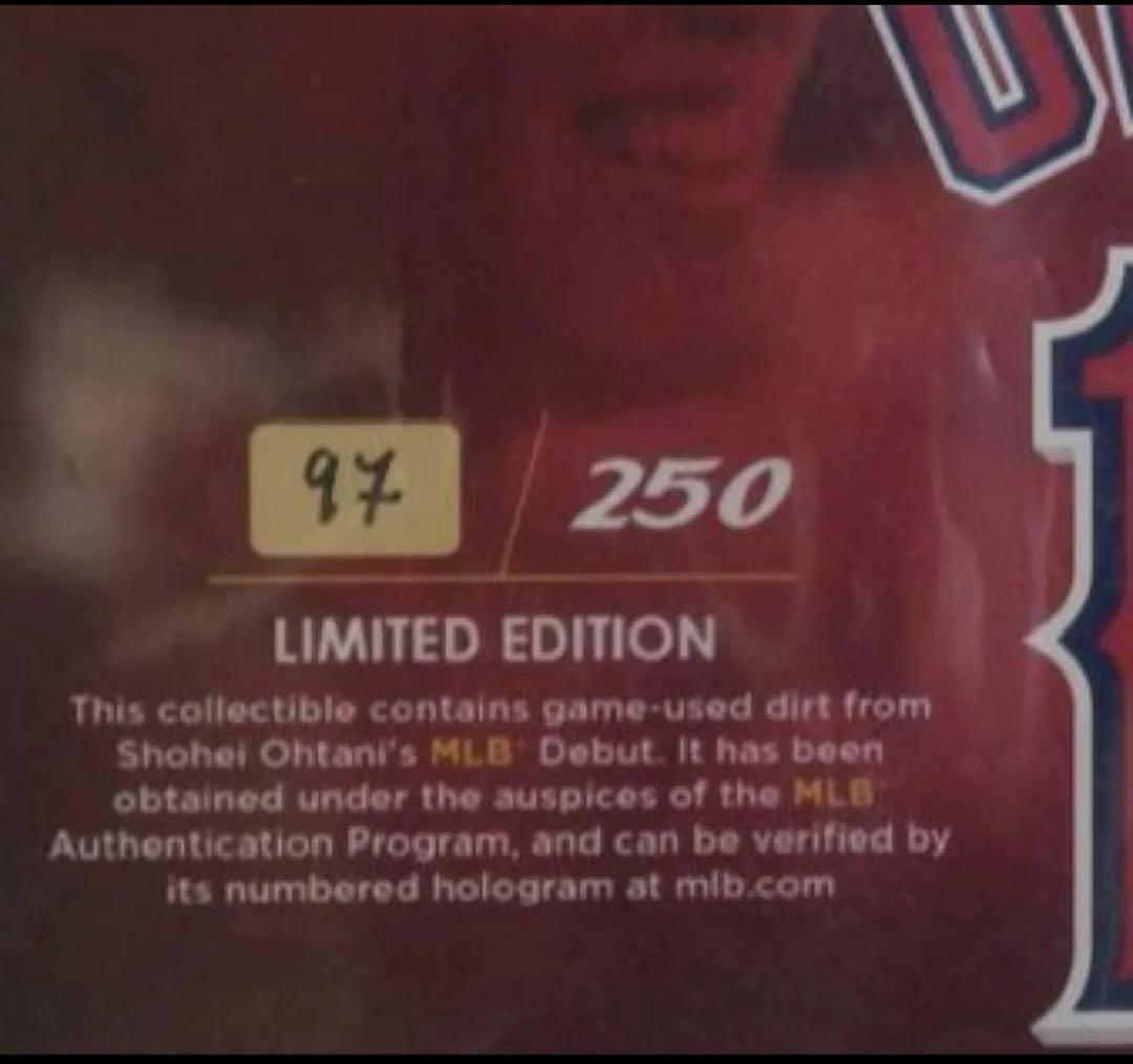 世界250限定　まさにMLB大谷翔平選手の始まり。デビュー記念フレーム