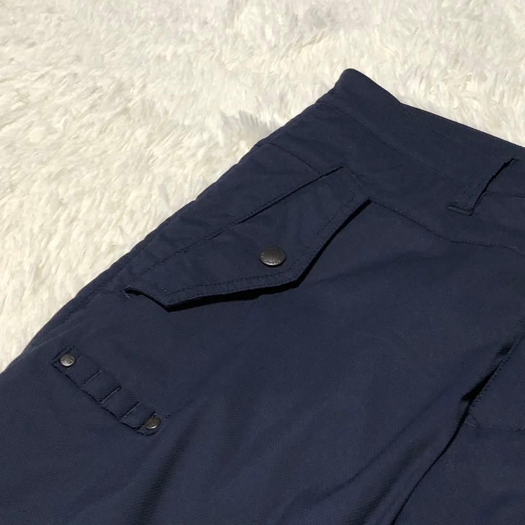 美品 パーリーゲイツ パンツ ネイビー 中綿 暖パン ウォームパンツ 4 秋冬