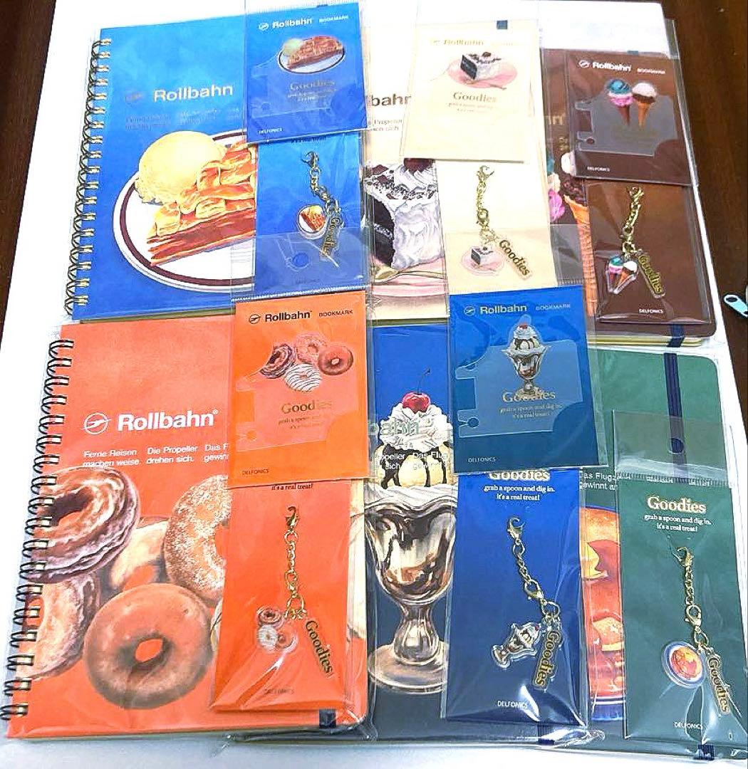 ロルバーン アメリカンスイーツ ポケット付きメモ L ブックマーク チャーム