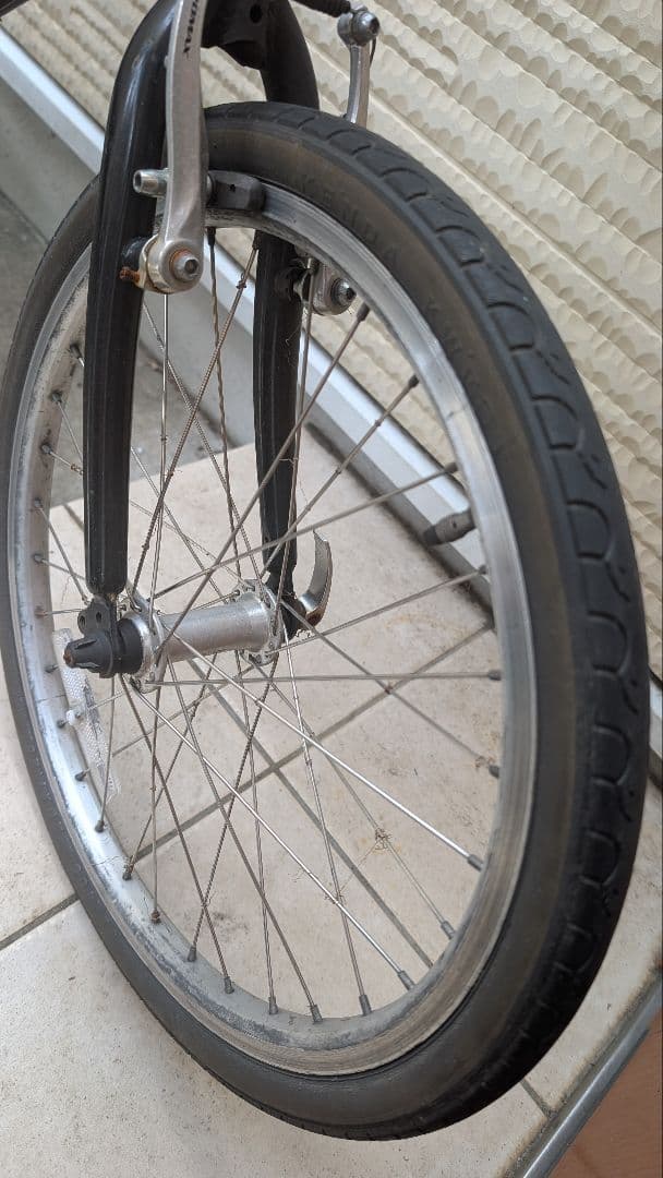 ミニベロ miyata 自転車 黒 スチールフレーム 引き取り限定