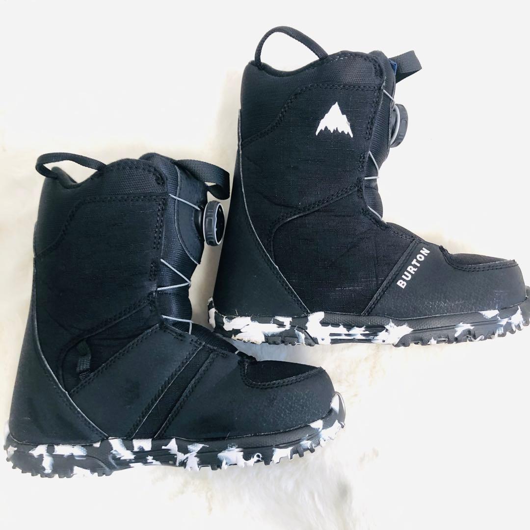 【美品】BURTON 子供用 スノボブーツ GROM BOA 21.0cm 黒