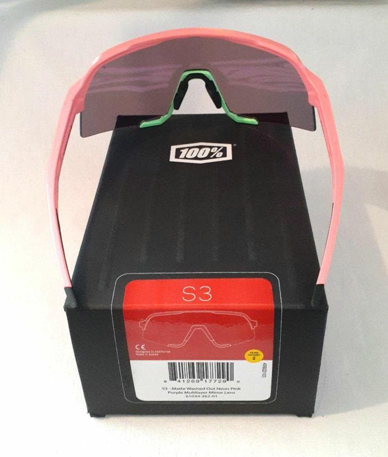 ティナティナ 100% S3 ネオンピンク パープルミラーレンズ